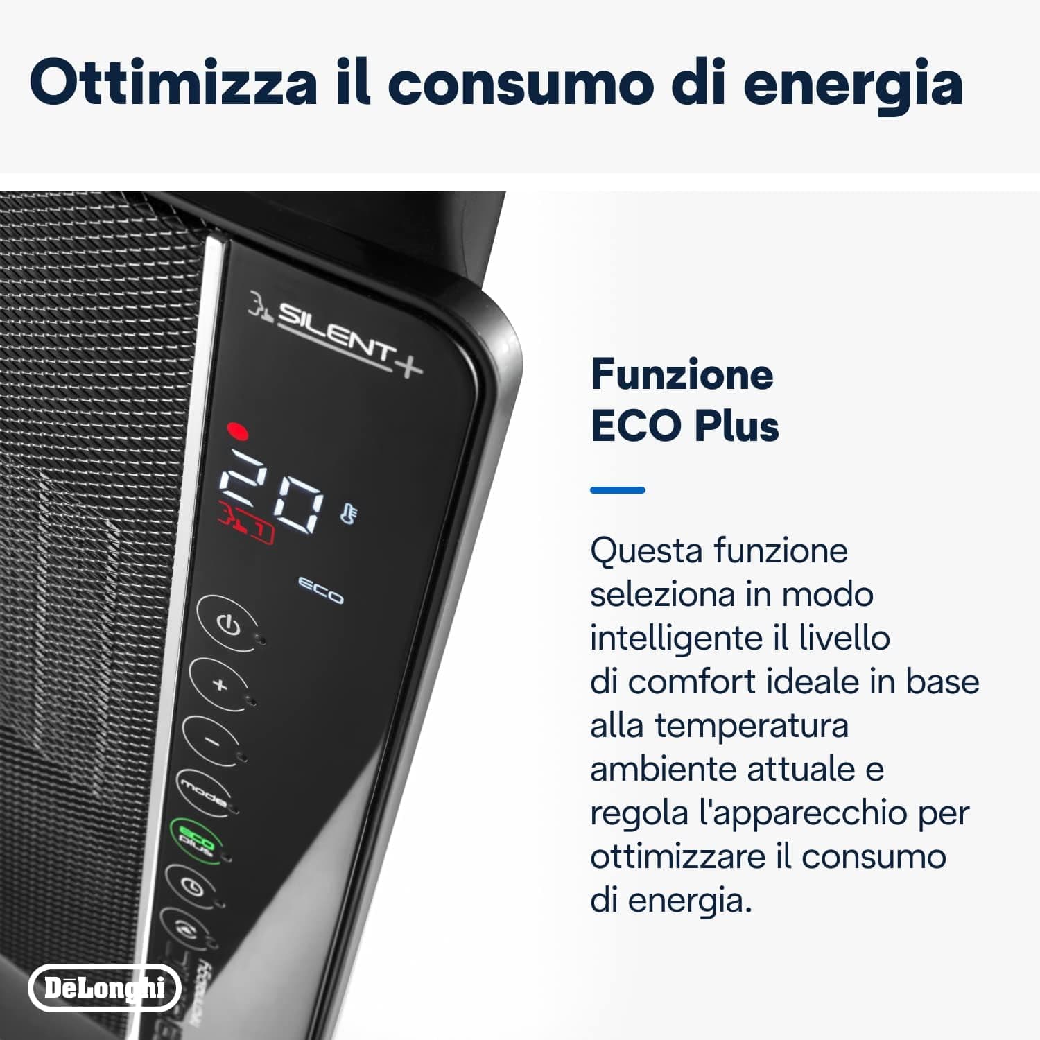 Termoventilatore Ceramico A Torre Tch 8993Er 2400W Display Led Telecomando Funzione Eco Plus Ambienti Fino A 70 M³ Delonghi in Stufe elettriche BricoGo - Marano di Napoli, commercioVirtuoso.it
