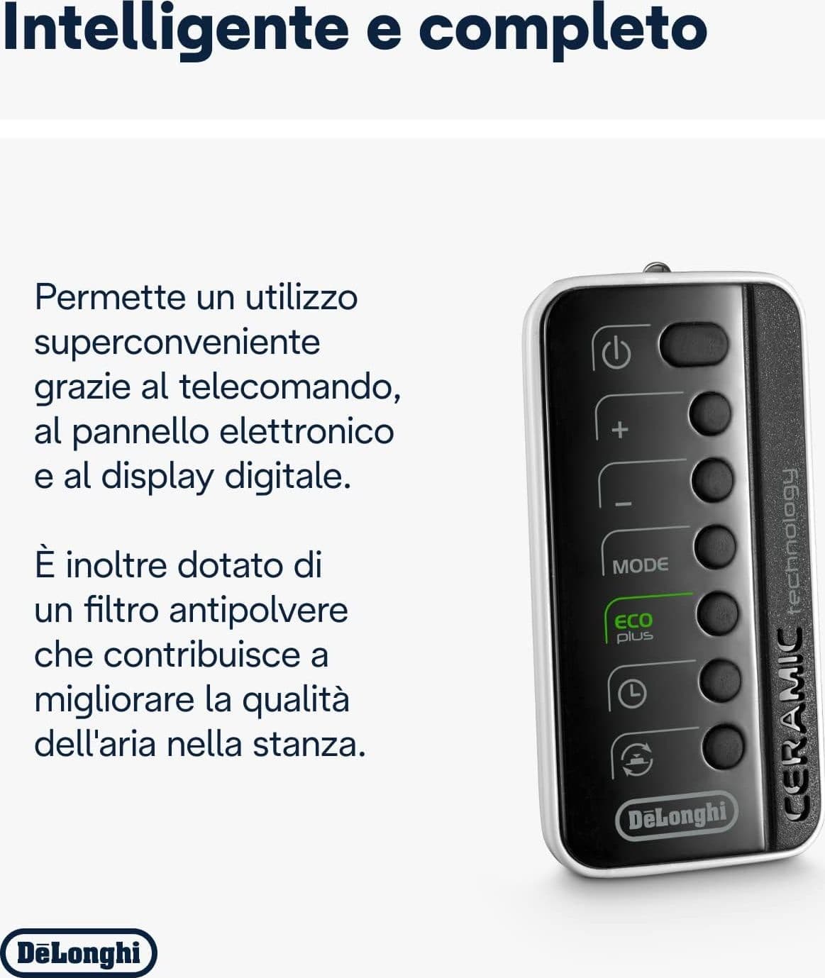 Termoventilatore Ceramico A Torre Tch 8993Er 2400W Display Led Telecomando Funzione Eco Plus Ambienti Fino A 70 M³ Delonghi in Stufe elettriche BricoGo - Marano di Napoli, commercioVirtuoso.it