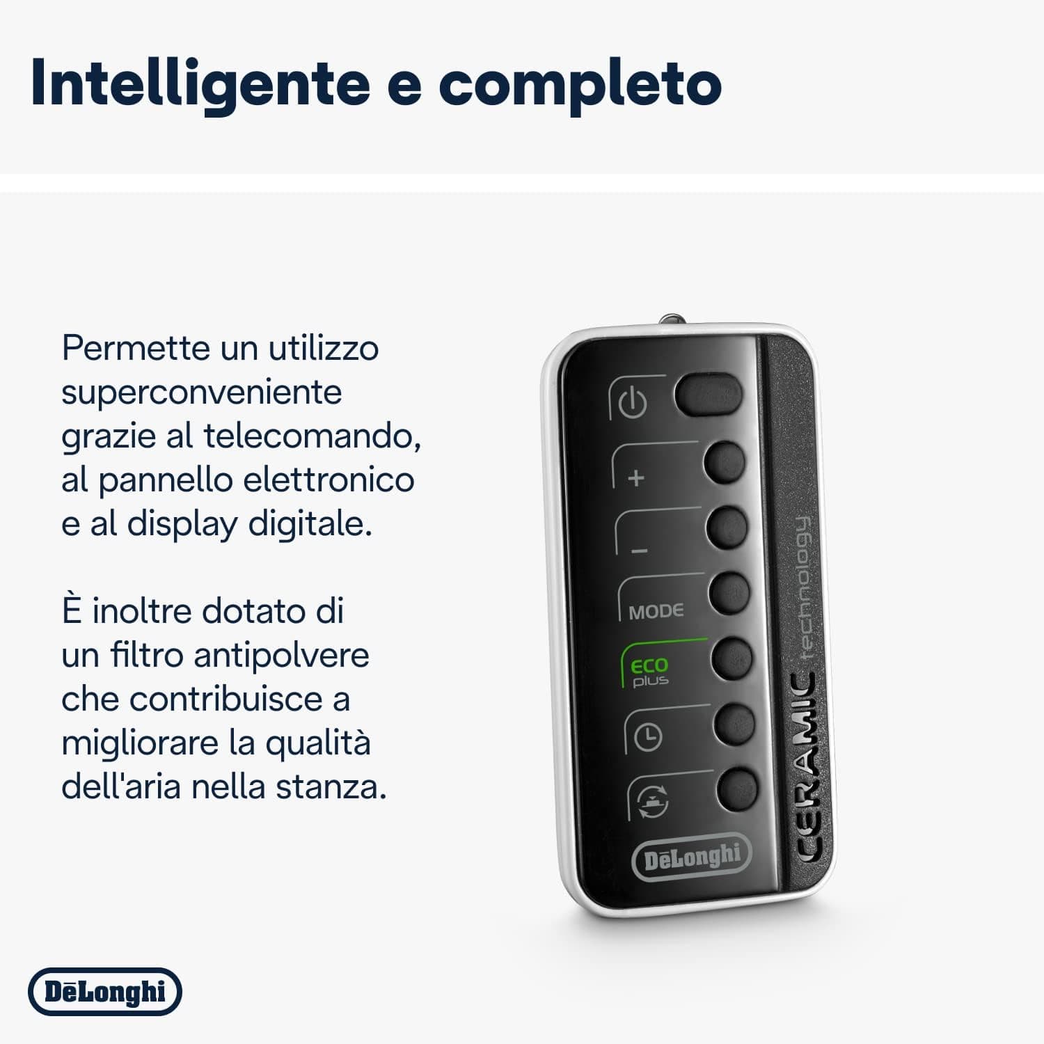 Termoventilatore Ceramico A Torre Tch 8993Er 2400W Display Led Telecomando Funzione Eco Plus Ambienti Fino A 70 M³ Delonghi in Stufe elettriche BricoGo - Marano di Napoli, commercioVirtuoso.it