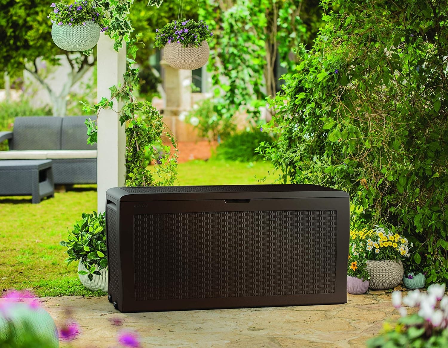 Cassapanca Da Esterno Samoa 270 Litri In Resina Effetto Rattan Con Ruote E Seduta Portata 150 Kg Colore Marrone Keter in Bauli e contenitori BricoGo - Marano di Napoli, commercioVirtuoso.it
