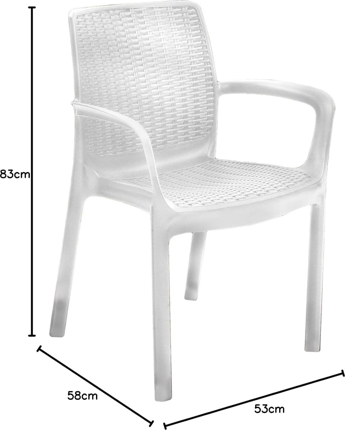 Poltrona Da Giardino Melody In Resina Effetto Rattan Colore Bianco Resistente Ai Raggi Uv E Impilabile Keter in Sedie per tavolo da giardino BricoGo - Marano di Napoli, commercioVirtuoso.it