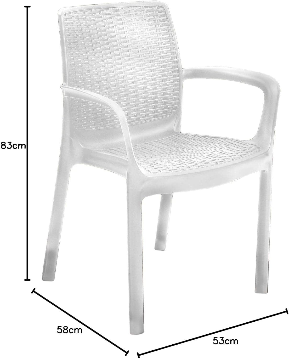 Poltrona Da Giardino Melody In Resina Effetto Rattan Colore Bianco Resistente Ai Raggi Uv E Impilabile Keter in Sedie per tavolo da giardino BricoGo - Marano di Napoli, commercioVirtuoso.it