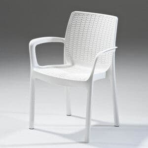 Poltrona Da Giardino Melody In Resina Effetto Rattan Colore Bianco Resistente Ai Raggi Uv E Impilabile Keter in Sedie per tavolo da giardino BricoGo - Marano di Napoli, commercioVirtuoso.it