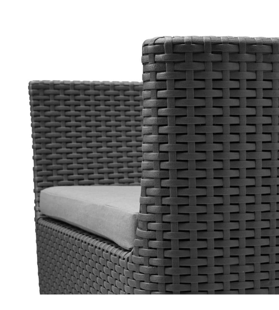 Salottino Da Esterno Salemo Balcony Set 3 Pezzi In Resina Effetto Rattan Con Tavolino Contenitore E 2 Poltrone Con Cuscini Colore Graphite Keter in Set di mobili BricoGo - Marano di Napoli, commercioVirtuoso.it