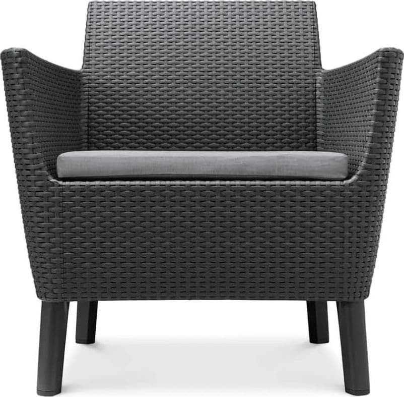 Salottino Da Esterno Salemo Lounge Set 4 Pezzi In Resina Effetto Rattan Con Tavolino Contenitore E Cuscini Colore Graphite Keter in Divanetti BricoGo - Marano di Napoli, commercioVirtuoso.it