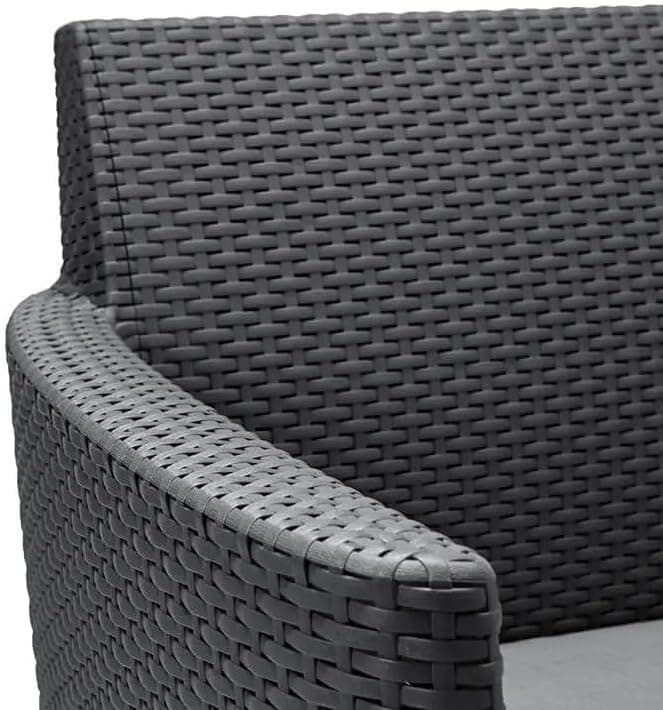 Salottino Da Esterno Salemo Lounge Set 4 Pezzi In Resina Effetto Rattan Con Tavolino Contenitore E Cuscini Colore Graphite Keter in Divanetti BricoGo - Marano di Napoli, commercioVirtuoso.it