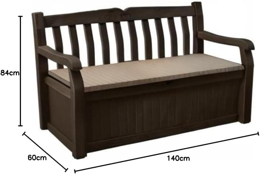 Panchina Contenitore Da Giardino Eden In Resina Effetto Legno Marrone 265 Litri Con Seduta Per 2 Persone Keter in Panche BricoGo - Marano di Napoli, commercioVirtuoso.it