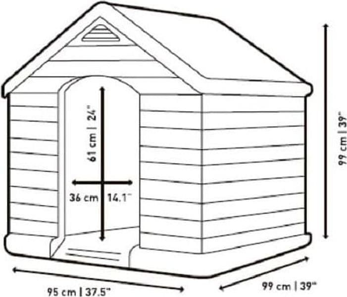 Cuccia Per Cani Grand Hotel In Resina 99X99X99 Cm Con Pavimento Rialzato Resistente Agli Agenti Atmosferici Keter in Casette per cani BricoGo - Marano di Napoli, commercioVirtuoso.it