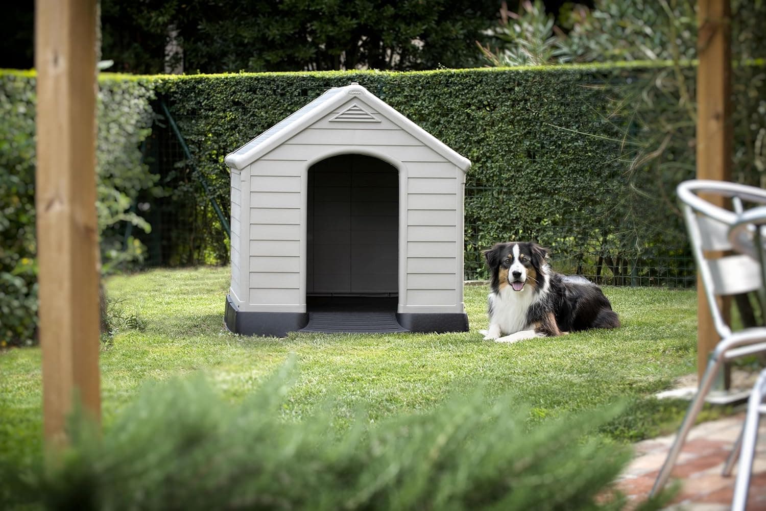 Cuccia Per Cani Grand Hotel In Resina 99X99X99 Cm Con Pavimento Rialzato Resistente Agli Agenti Atmosferici Keter in Casette per cani BricoGo - Marano di Napoli, commercioVirtuoso.it