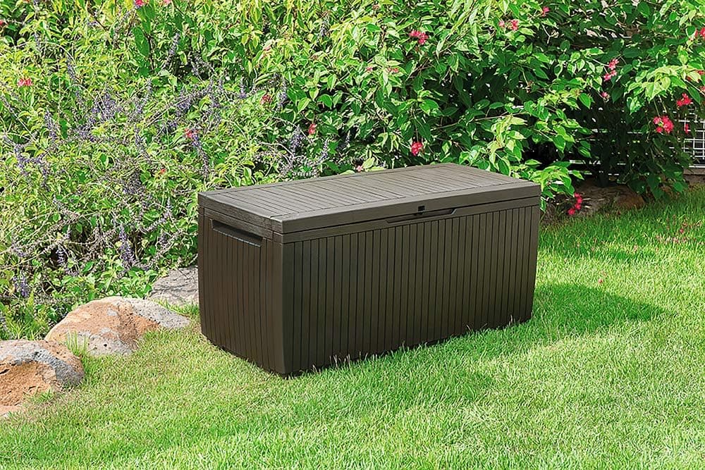 Cassapanca Da Giardino Springwood 305 Litri In Resina Effetto Legno Colore Brown Lucchettabile E Utilizzabile Come Seduta Keter in Bauli e contenitori BricoGo - Marano di Napoli, commercioVirtuoso.it