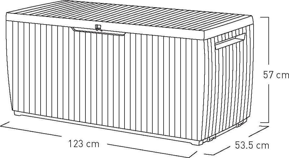 Cassapanca Da Giardino Springwood 305 Litri In Resina Effetto Legno Colore Brown Lucchettabile E Utilizzabile Come Seduta Keter in Bauli e contenitori BricoGo - Marano di Napoli, commercioVirtuoso.it