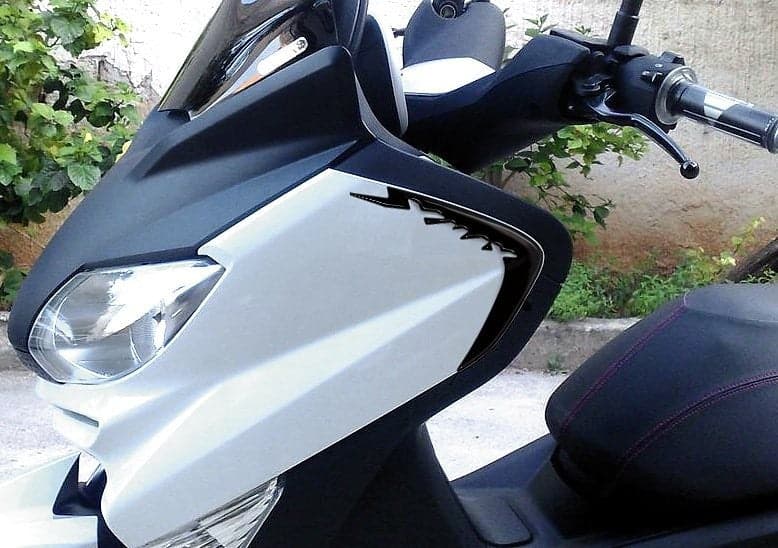 2 ADESIVI-STICKERS 3D PARASPIGOLI compatibili per X MAX  YAMAHA XMAX 2010-2013 in Decalcomanie adesivi e magneti LabelBike - Bibbiano, commercioVirtuoso.it