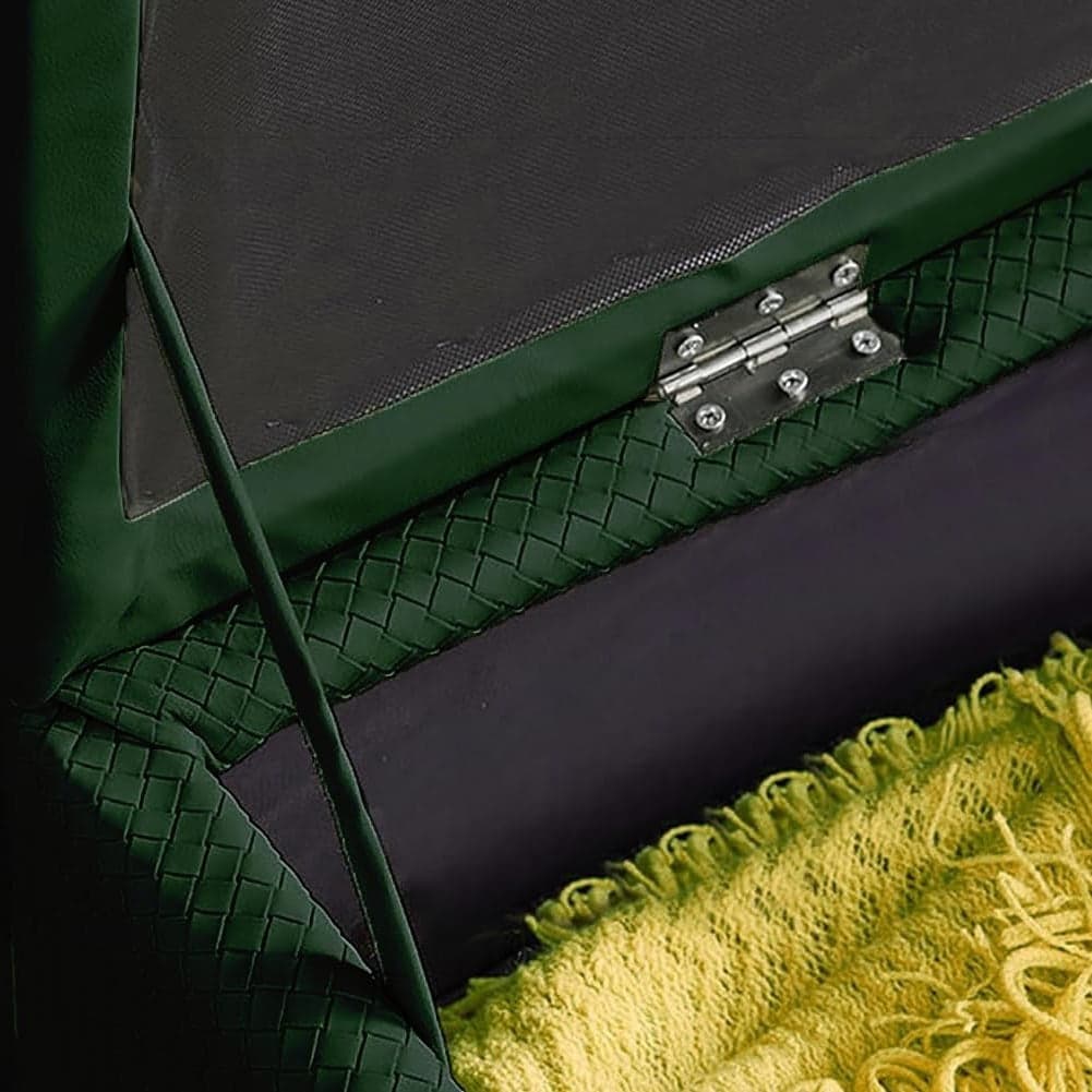 Cassapanca Pouf Contenitore Pelle Ecologica Divanetto Contenitore 80x40 H45cm Verde in Panche contenitore Danyx - Casoria, commercioVirtuoso.it