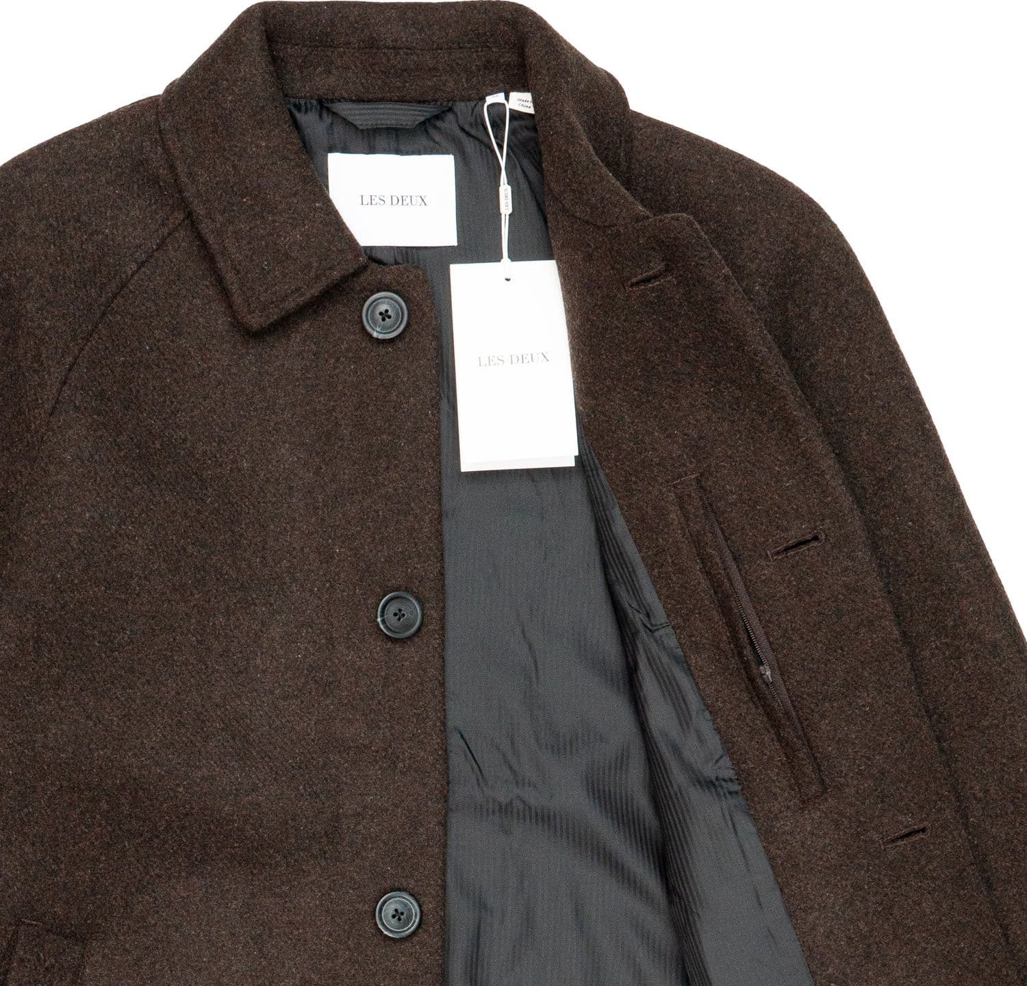 LES DEUX Cappotto Uomo Les Deux Michael Solid Wool da uomo in Cappotti Drestige - Casamassima, commercioVirtuoso.it