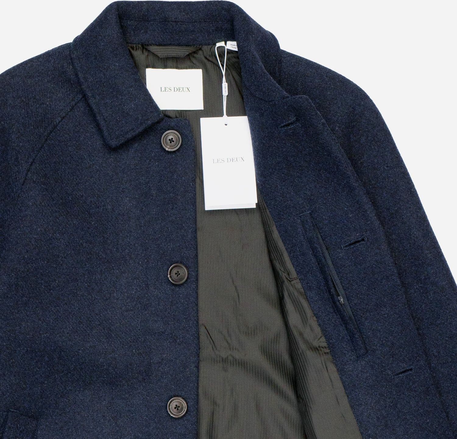 LES DEUX Cappotto Uomo Les Deux Michael Solid Wool da uomo in Cappotti Drestige - Casamassima, commercioVirtuoso.it