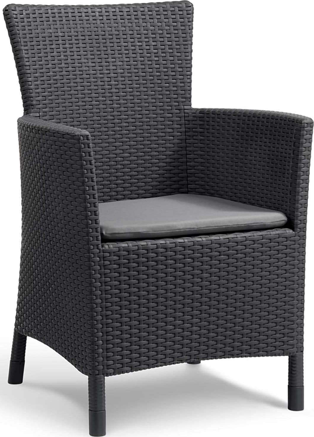 Salottino Da Giardino 3 Pezzi Con 2 Poltrone E Tavolino Contenitore Effetto Rattan Colore Grafite Iowa Balcony Keter in Divanetti BricoGo - Marano di Napoli, commercioVirtuoso.it