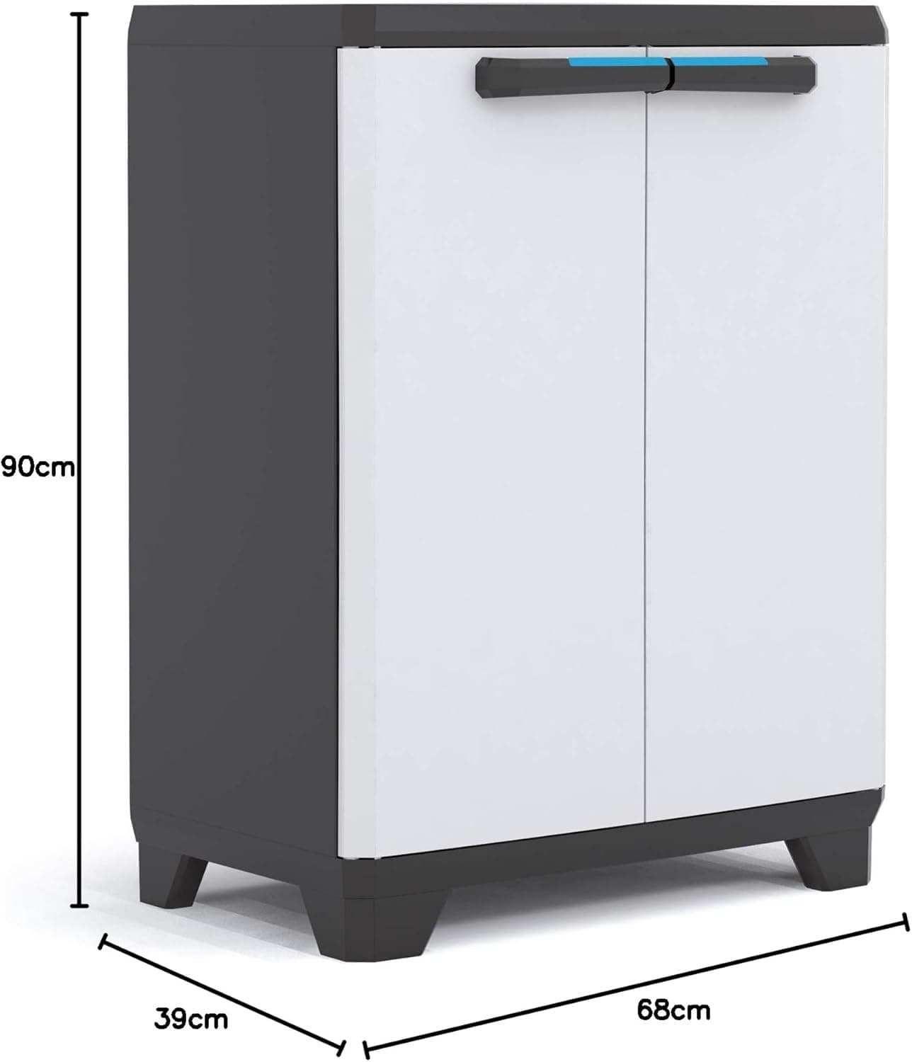 Armadio Basso In Resina Per Esterno Con 1 Ripiano Regolabile Colore Grigio E Nero Linear Keter in Armadietti e credenze BricoGo - Marano di Napoli, commercioVirtuoso.it