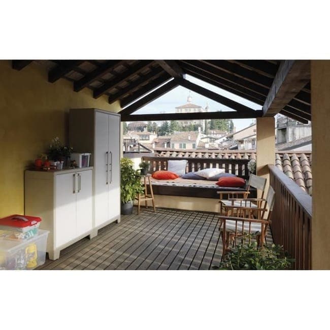 Armadio Tuttopiani Impermeabile Gulliver Keter Ppl Sabbia Beige 2 Ante Cm 80X44 H.Cm 182 in Armadietti e credenze BricoGo - Marano di Napoli, commercioVirtuoso.it