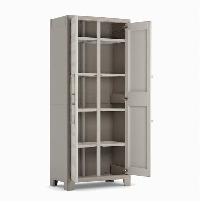 Armadio Tuttopiani Impermeabile Gulliver Keter Ppl Sabbia Beige 2 Ante Cm 80X44 H.Cm 182 in Armadietti e credenze BricoGo - Marano di Napoli, commercioVirtuoso.it