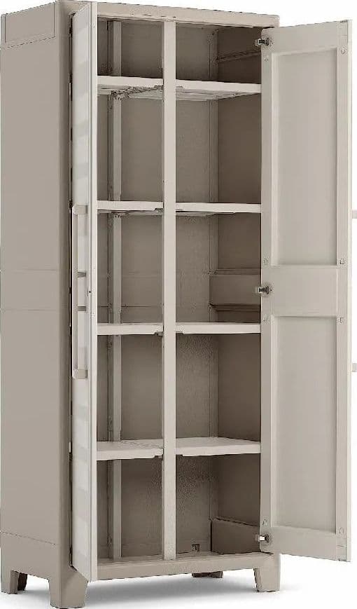 Armadio Multispace Impermeabile Gulliver Keter Ppl Sabbia Beige 2 Ante Cm 80X44 H.Cm 182 in Armadietti e credenze BricoGo - Marano di Napoli, commercioVirtuoso.it