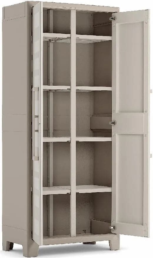 Armadio Multispace Impermeabile Gulliver Keter Ppl Sabbia Beige 2 Ante Cm 80X44 H.Cm 182 in Armadietti e credenze BricoGo - Marano di Napoli, commercioVirtuoso.it