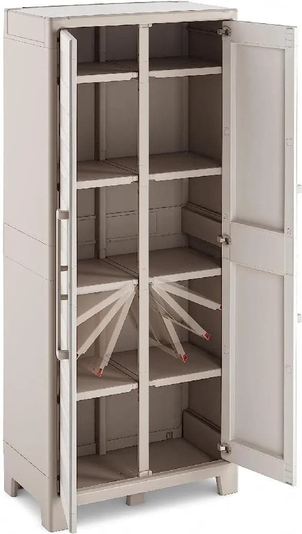 Armadio Multispace Impermeabile Gulliver Keter Ppl Sabbia Beige 2 Ante Cm 80X44 H.Cm 182 in Armadietti e credenze BricoGo - Marano di Napoli, commercioVirtuoso.it