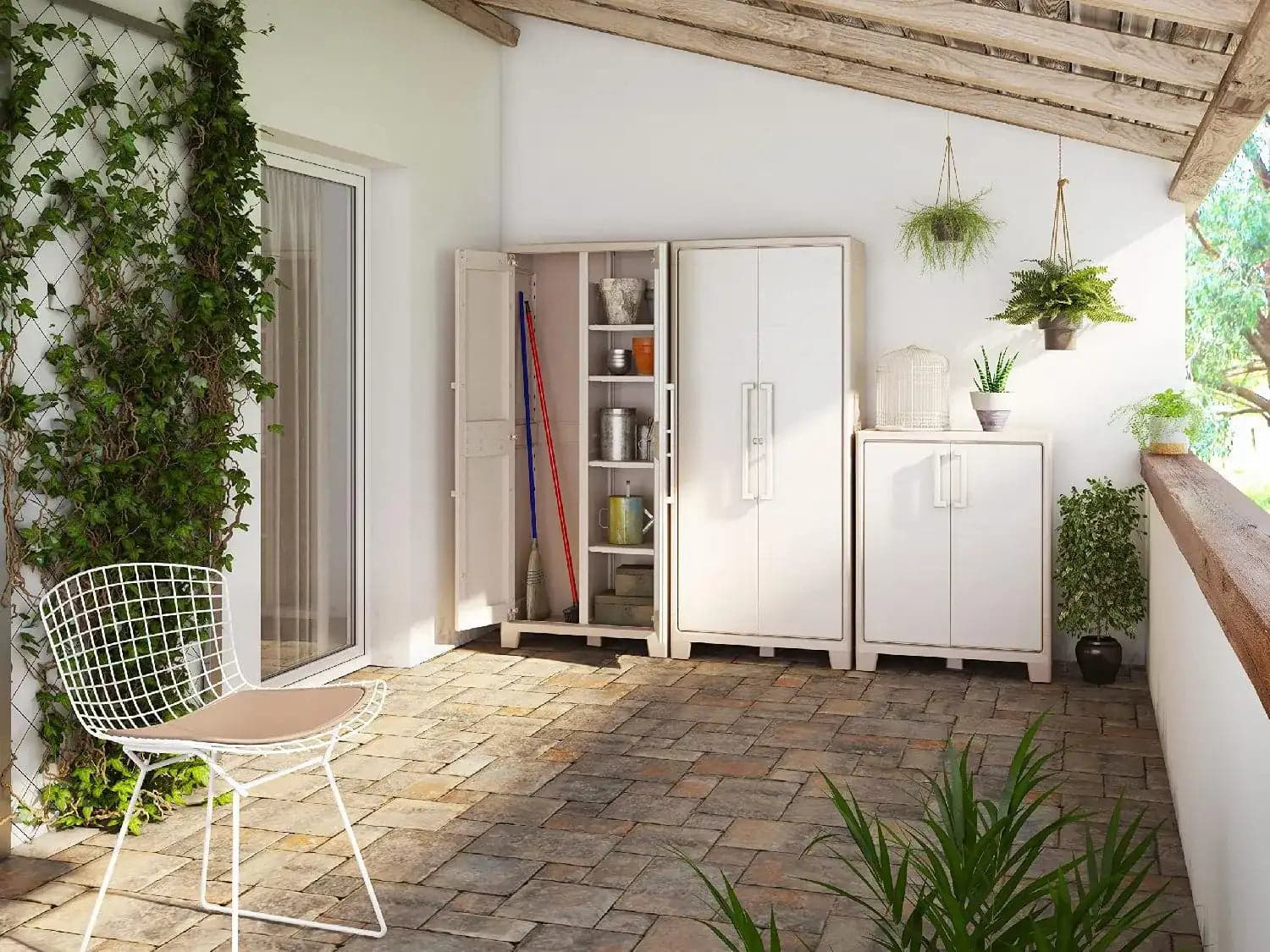 Armadio Multispace Impermeabile Gulliver Keter Ppl Sabbia Beige 2 Ante Cm 80X44 H.Cm 182 in Armadietti e credenze BricoGo - Marano di Napoli, commercioVirtuoso.it