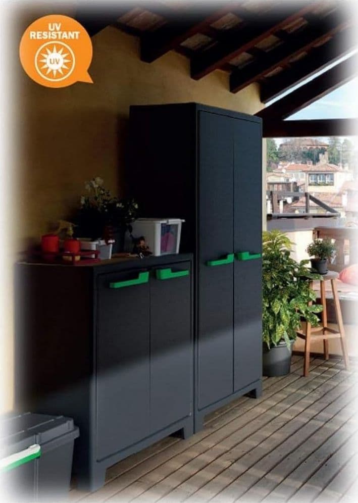 Armadietto Raccolta Differenziata In Resina Per Esterno Con 3 Scomparti E Coperchio Superiore Colore Antracite Moby Recycling Keter in Sistemi di contenitori per raccolta differenziata BricoGo - Marano di Napoli, commercioVirtuoso.it