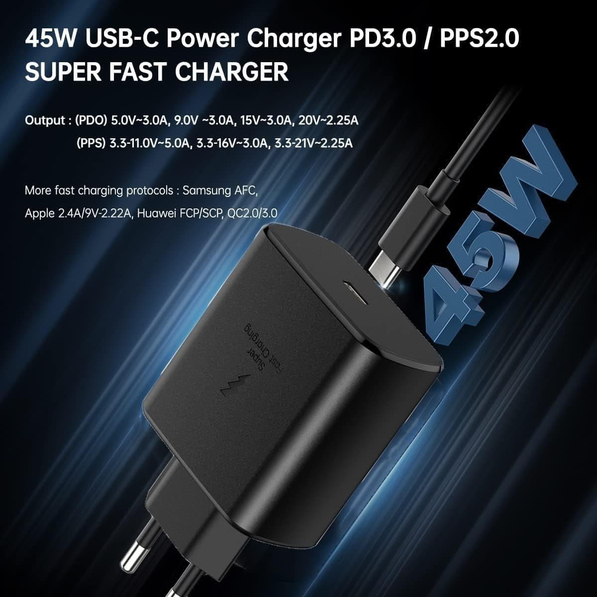 Caricabatterie Samsung da 45 W con cavo USB tipo C/C per Galaxy Tab S6 Lite P610 in Caricabatterie da muro CL Store - Battipaglia, commercioVirtuoso.it