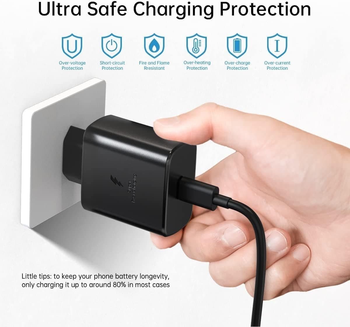 Caricabatterie Samsung da 45 W con cavo USB tipo C/C per Galaxy Tab S6 Lite P610 in Caricabatterie da muro CL Store - Battipaglia, commercioVirtuoso.it