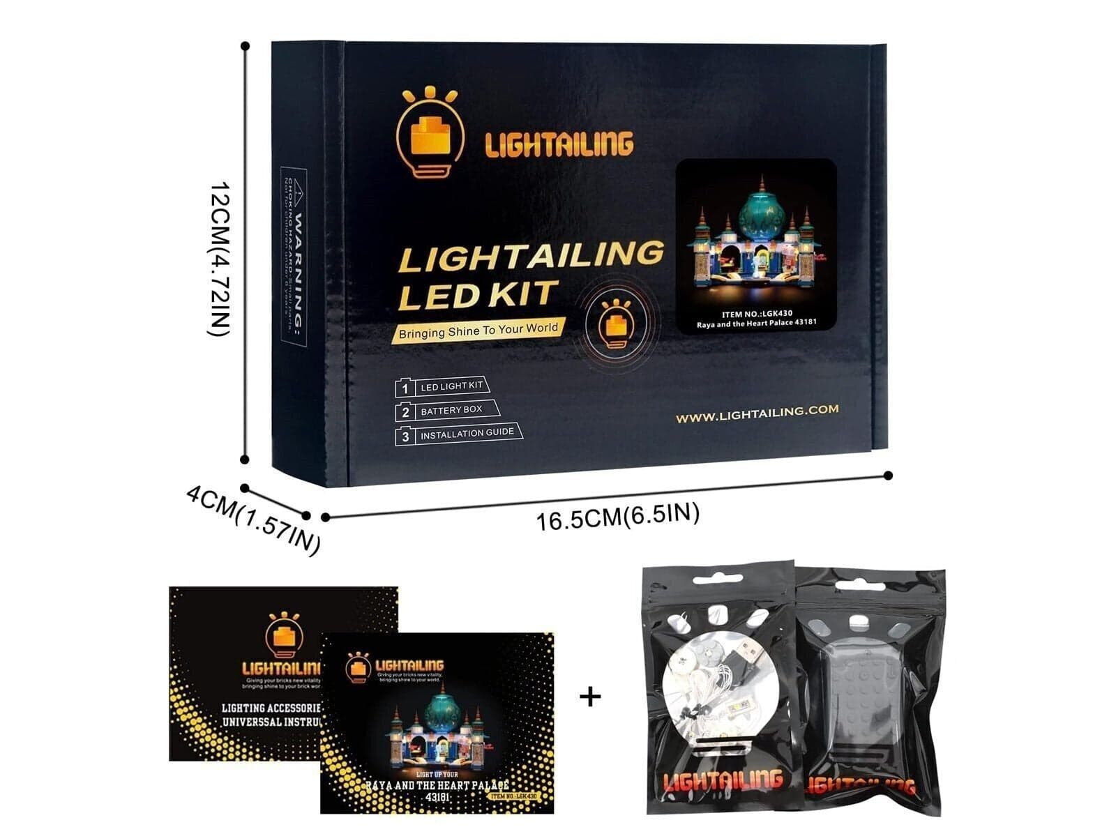 LIGHTAILING LGK430 Set di Luci per Raya and the Heart Palace Kit Luce LED in Set di costruzioni CL Store - Battipaglia, commercioVirtuoso.it