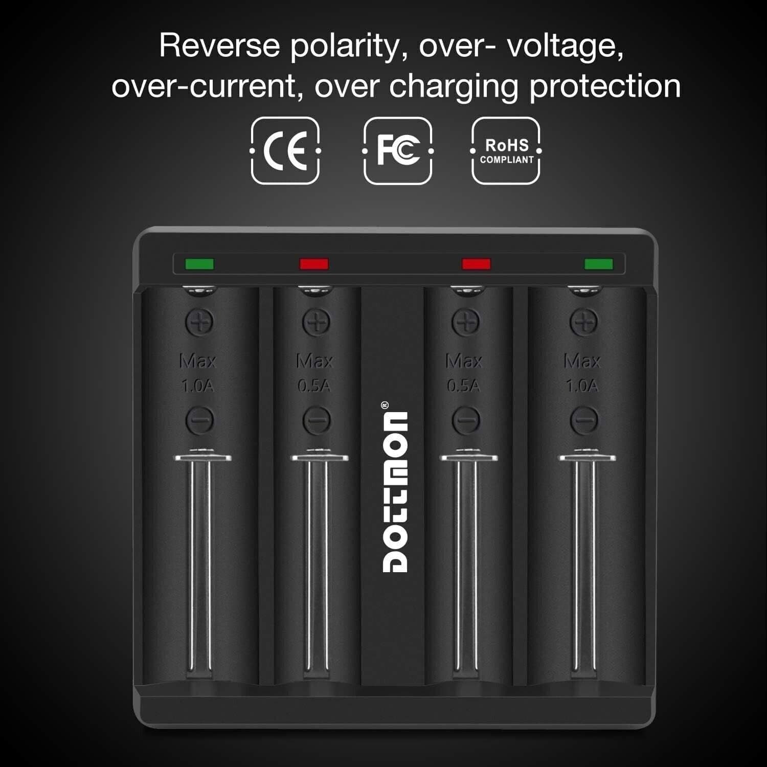 Caricabatterie 4 slot intelligente con display LCD universale per batterie in Caricabatterie CL Store - Battipaglia, commercioVirtuoso.it
