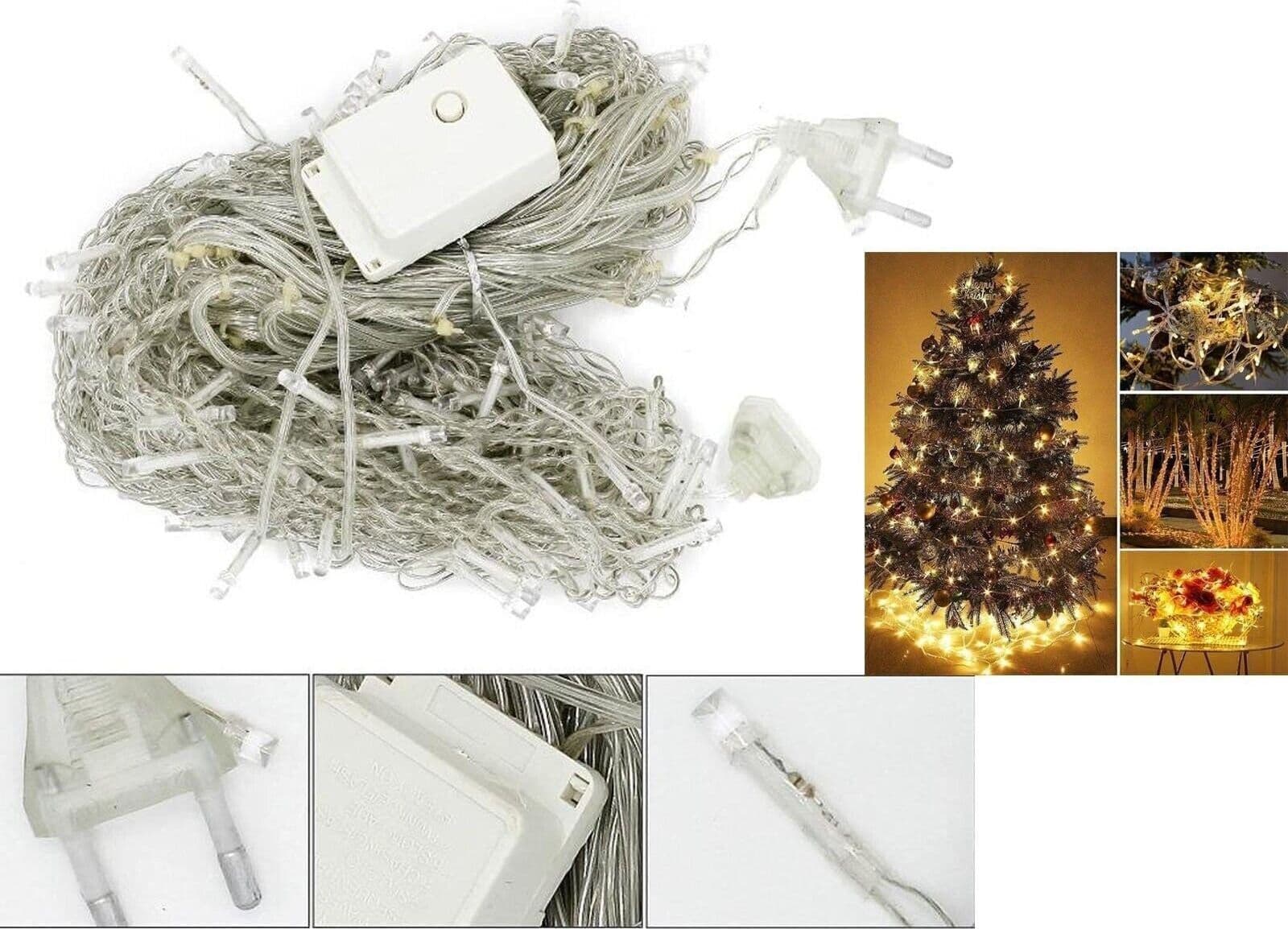Luci di Natale LED 4M, Catena Luminosa Impermeabile IP44, Luci di Natale in Catene luminose CL Store - Battipaglia, commercioVirtuoso.it