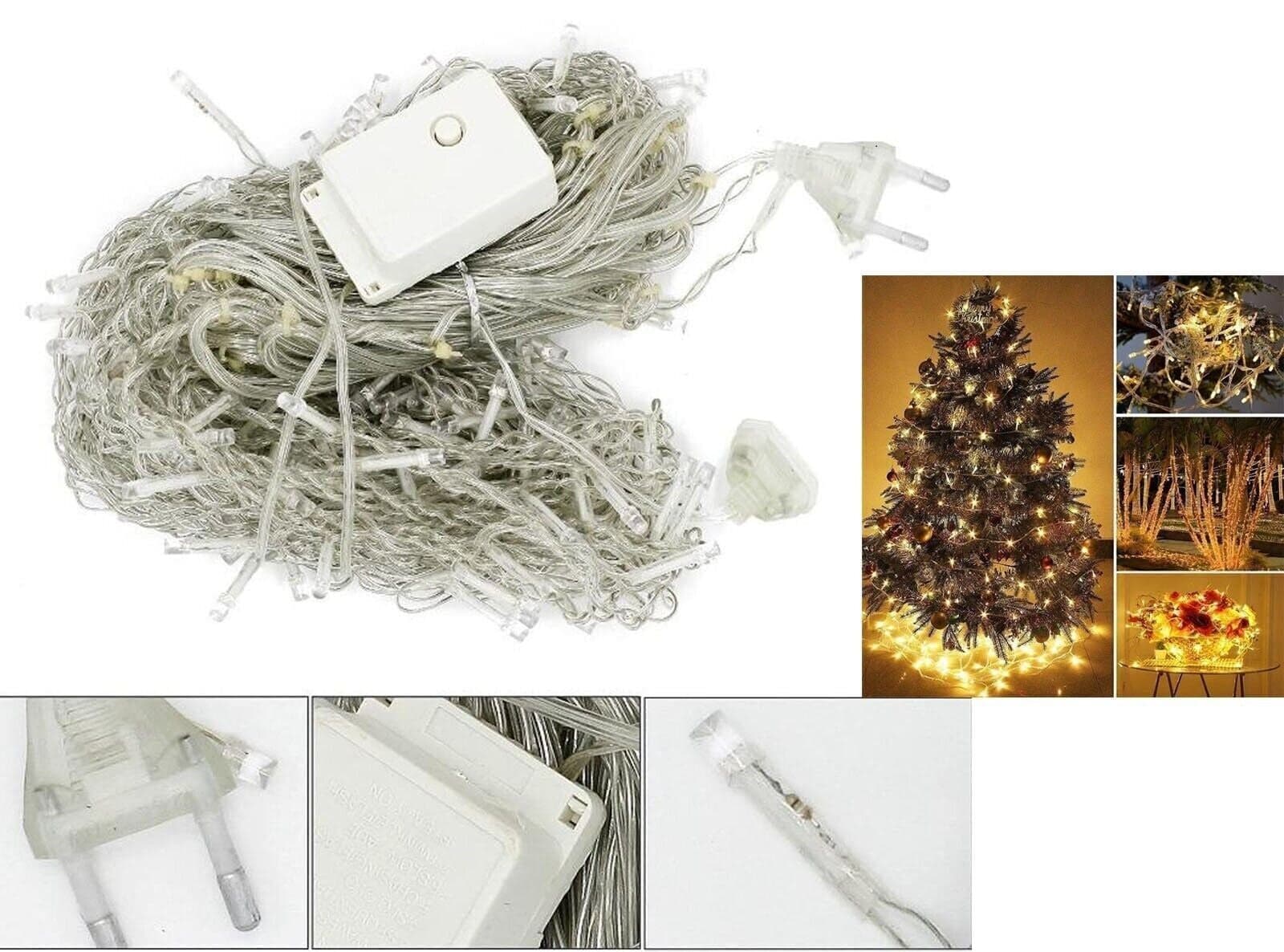 Luci di Natale LED 4M, Catena Luminosa Impermeabile IP44, Luci di Natale in Catene luminose CL Store - Battipaglia, commercioVirtuoso.it