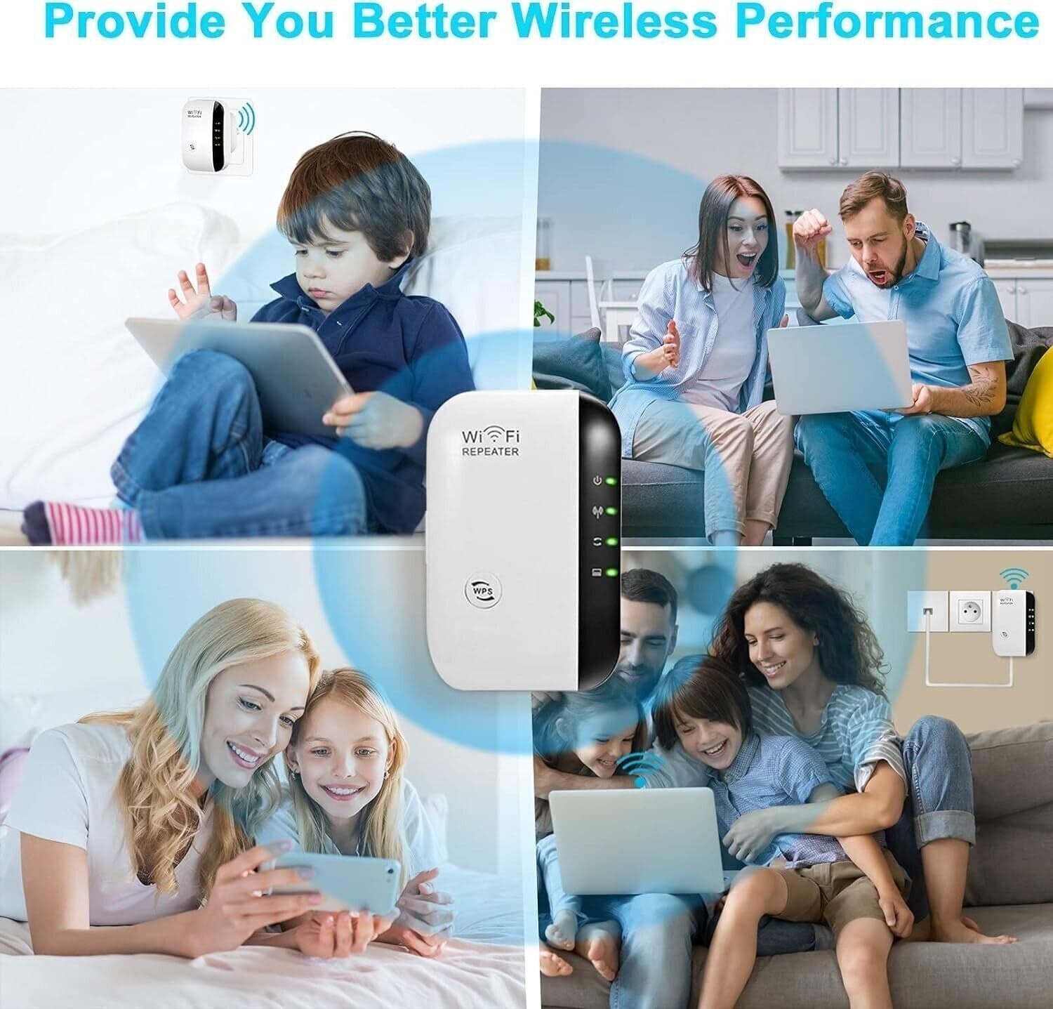 Amplificatore WLAN, ripetitore WiFi, 300 Mbit/s, ripetitore WiFi da 2,4 GHz in  CL Store - Battipaglia, commercioVirtuoso.it
