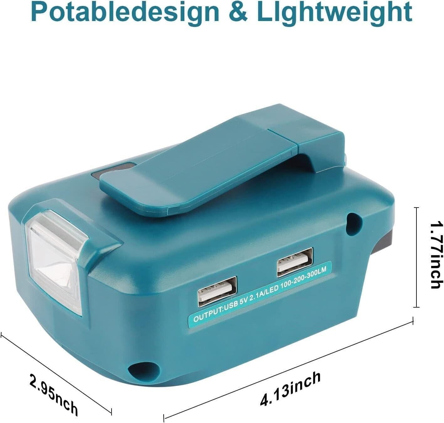 Waitley ADP05 Caricabatterie con 2 porte USB per batteria Makita 14,4 V-18 V in Caricabatterie CL Store - Battipaglia, commercioVirtuoso.it