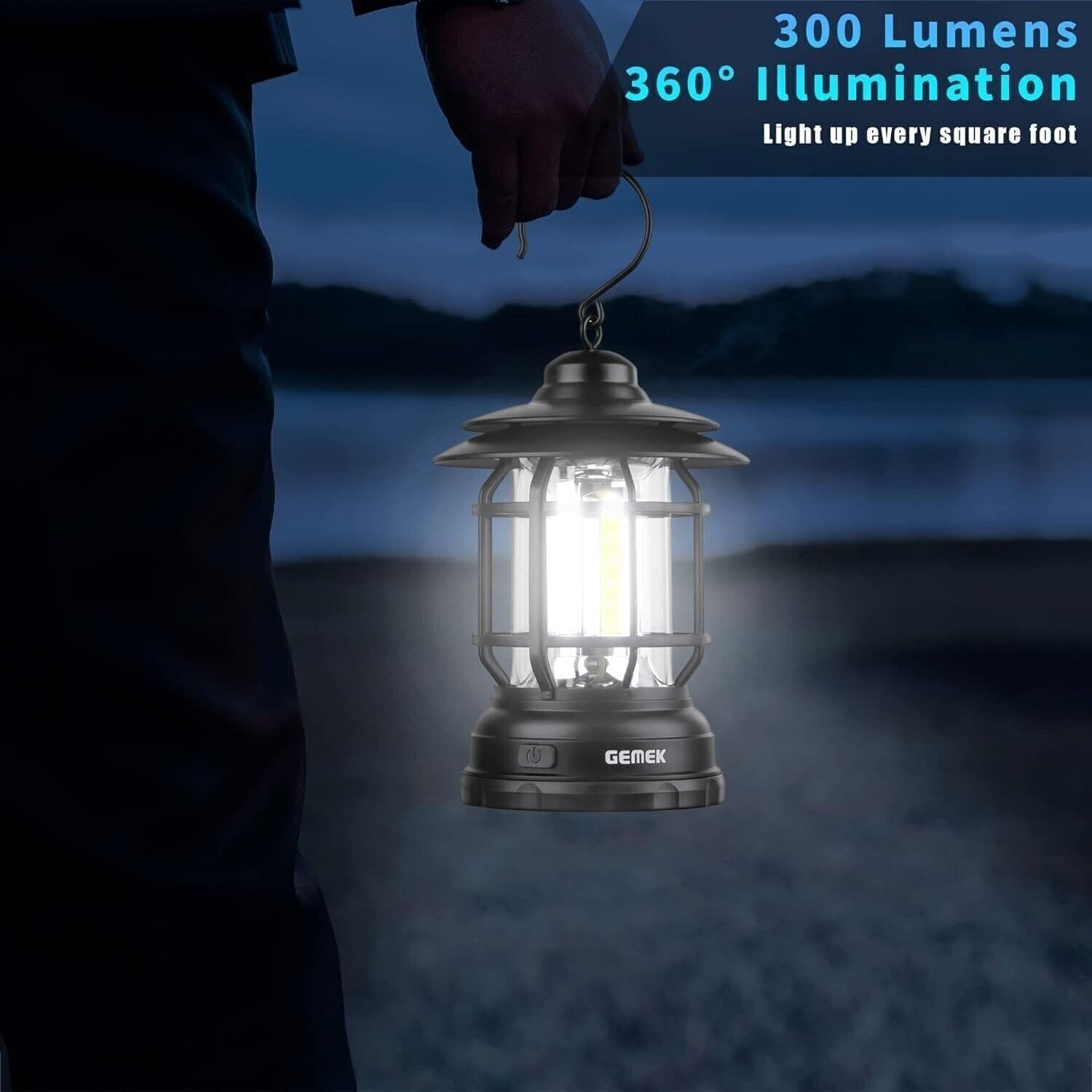 Lanterna da campeggio retrò portatile luce da tenda COB per campeggio in Lanterne elettriche CL Store - Battipaglia, commercioVirtuoso.it