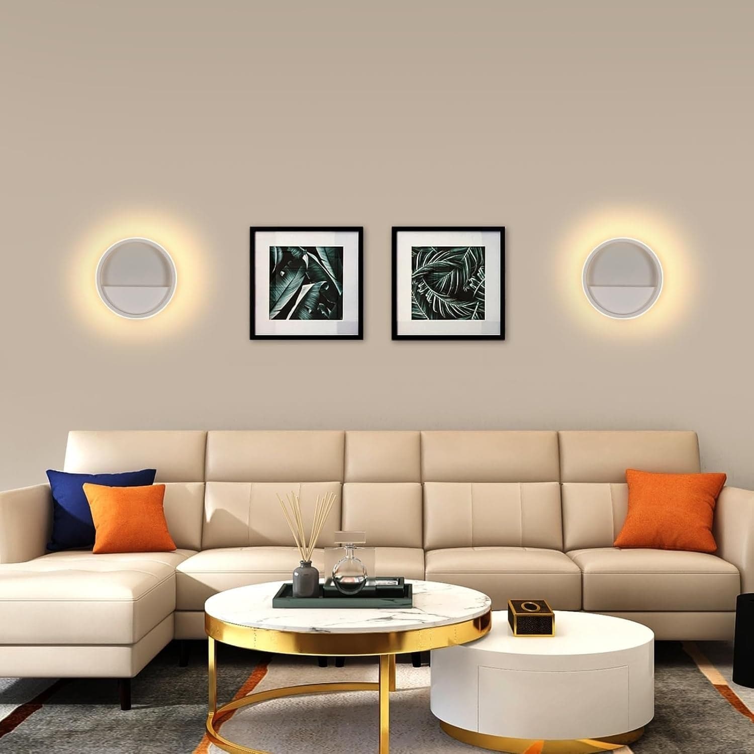 Applique rotonda a LED Comely 12W 800LM, bianco caldo 3000K, applique da parete in Applique CL Store - Battipaglia, commercioVirtuoso.it