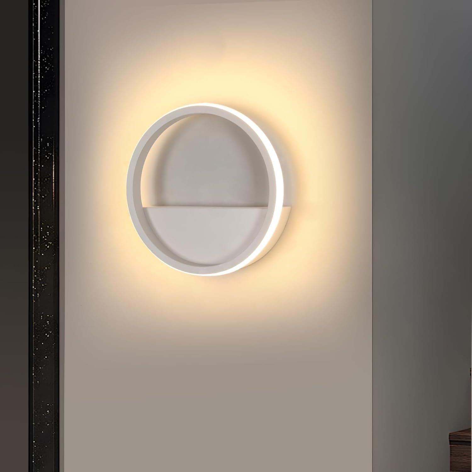 Applique rotonda a LED Comely 12W 800LM, bianco caldo 3000K, applique da parete in Applique CL Store - Battipaglia, commercioVirtuoso.it