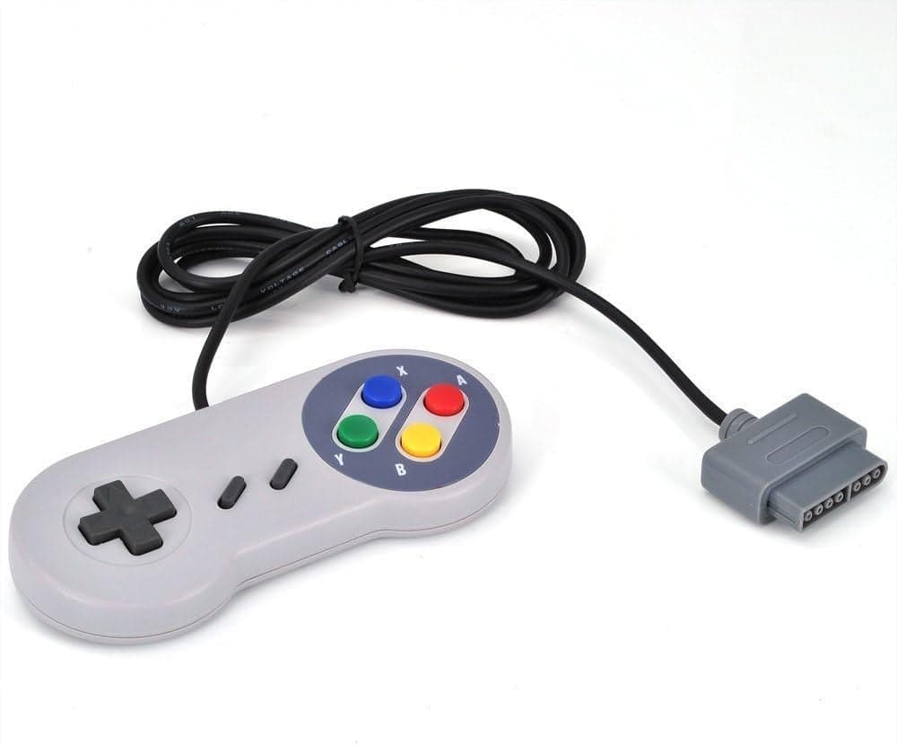 Controller cablati 2 pz Compatibili con emulatori SNES Joypad giochi retrò in Controller standard e gamepads CL Store - Battipaglia, commercioVirtuoso.it