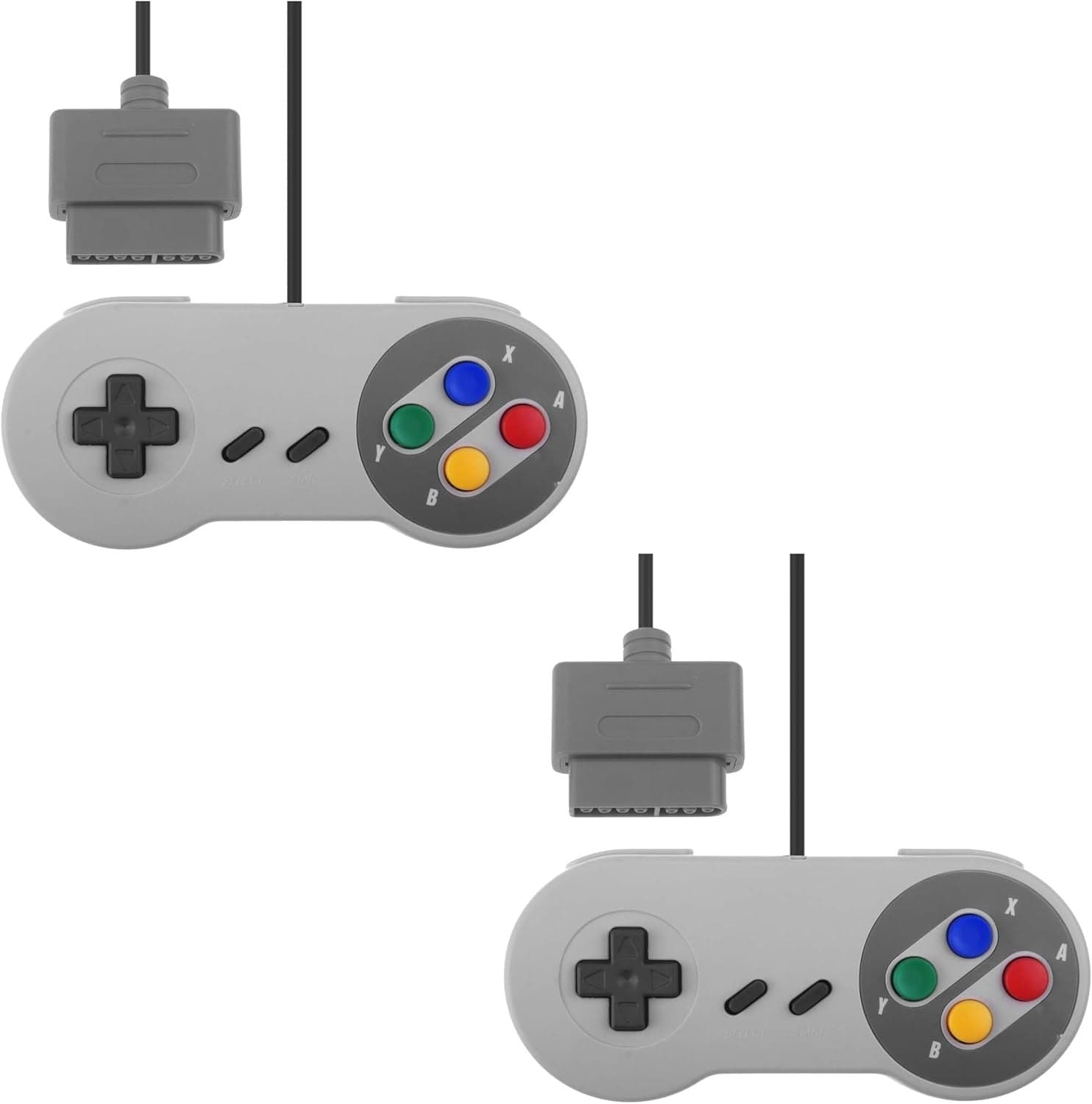 Controller cablati 2 pz Compatibili con emulatori SNES Joypad giochi retrò in Controller standard e gamepads CL Store - Battipaglia, commercioVirtuoso.it