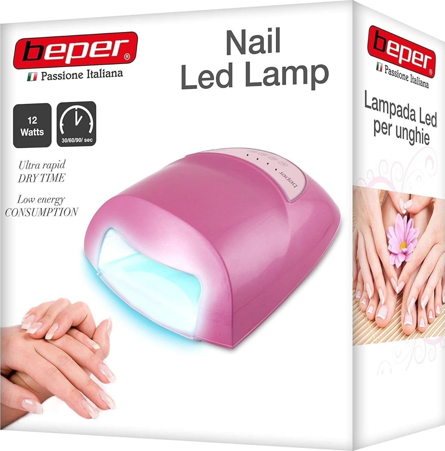 Lampada LED per unghie in gel BEPER 40.992, 12 W, timer regolabile, spegnimento in Asciuga unghie e lampade UV CL Store - Battipaglia, commercioVirtuoso.it