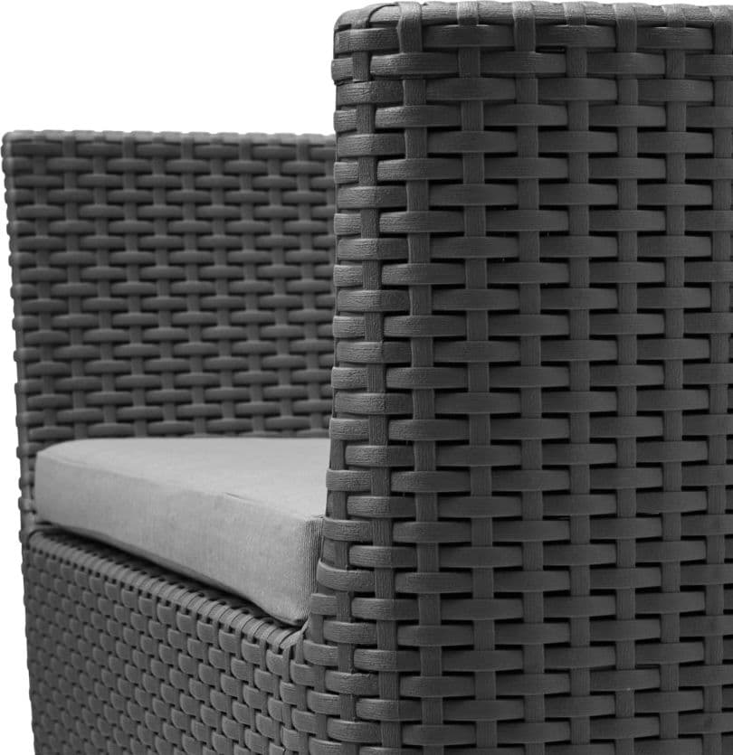 Set Da Giardino 3 Pezzi In Rattan Sintetico Con Cuscini E Tavolino Contenitore Colore Grafite Modello Salemo Balcony Keter in Divanetti BricoGo - Marano di Napoli, commercioVirtuoso.it