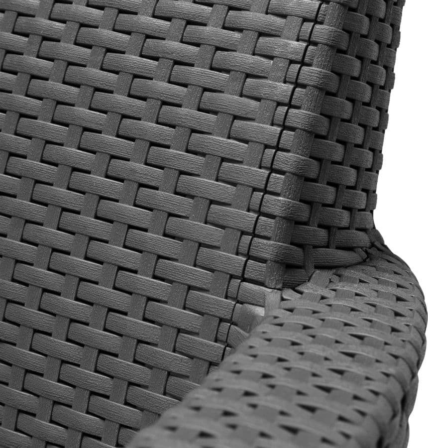 Set Da Giardino 3 Pezzi In Rattan Sintetico Con Cuscini E Tavolino Contenitore Colore Grafite Modello Salemo Balcony Keter in Divanetti BricoGo - Marano di Napoli, commercioVirtuoso.it