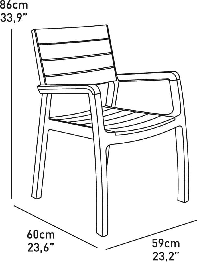 Sedia Da Giardino Con Braccioli In Polipropilene Effetto Rattan E Doghe Legno Colore Bianco E Cappuccino Harmony Armchair Keter in Sedie per tavolo da giardino BricoGo - Marano di Napoli, commercioVirtuoso.it