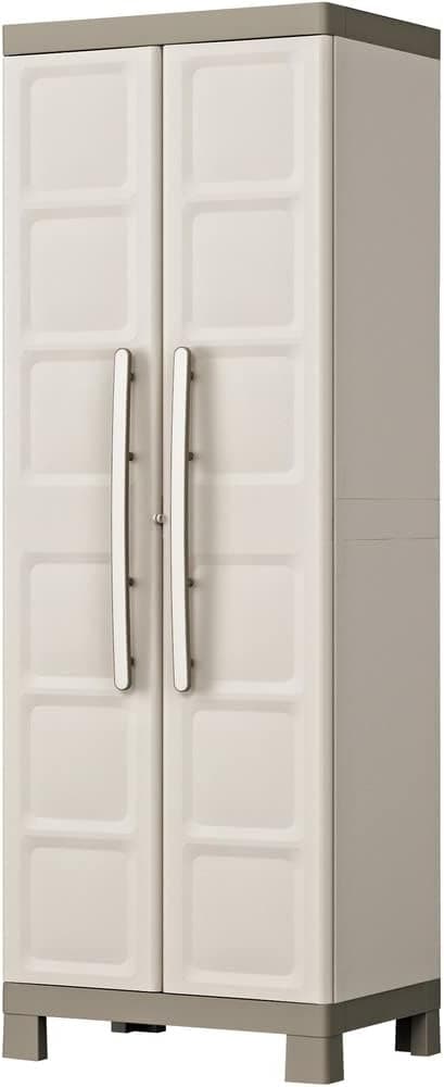 Armadio Alto In Resina Con 4 Ripiani Regolabili E Chiusura Lucchettabile Colore Grigio E Nero Excellence Keter in Armadietti e credenze BricoGo - Marano di Napoli, commercioVirtuoso.it