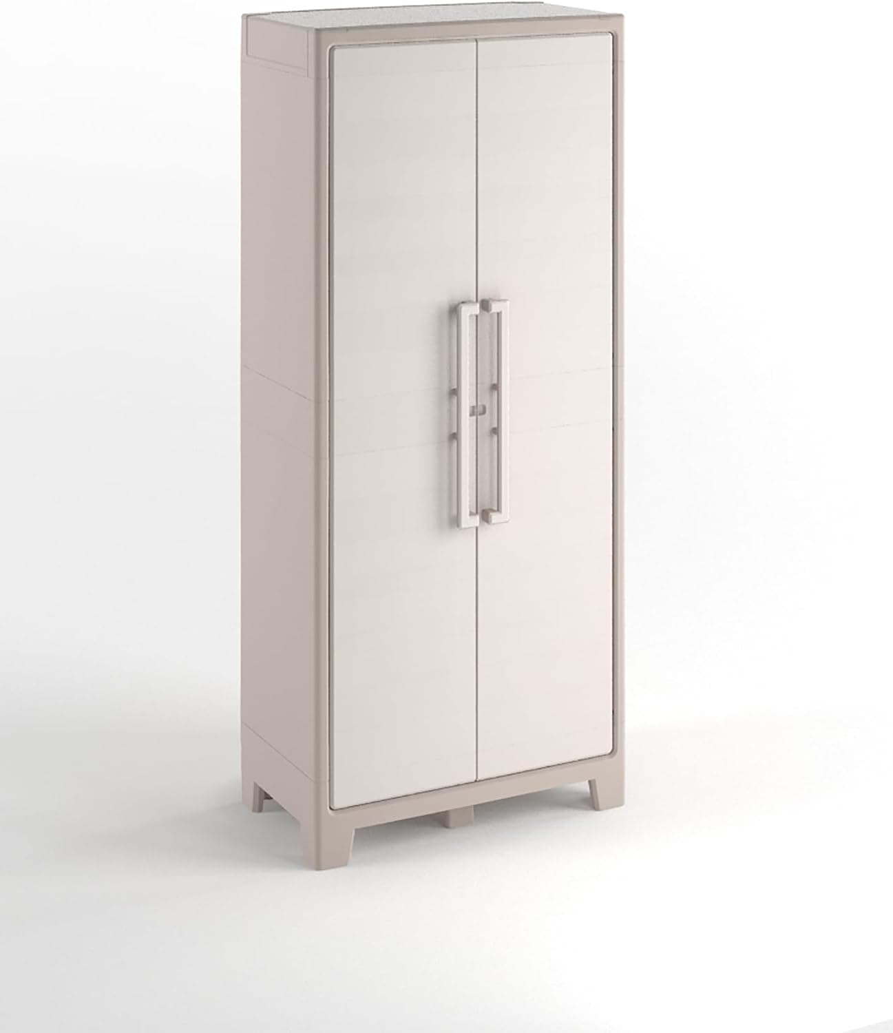 Armadio In Resina Con 8 Ripiani Ribaltabili Regolabili Sabbia Beige Gulliver Multispace Keter in Armadi BricoGo - Marano di Napoli, commercioVirtuoso.it