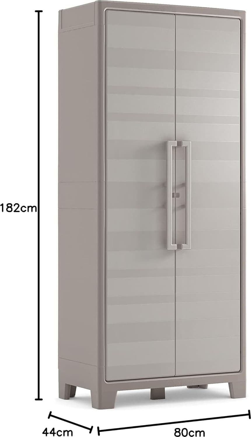 Armadio In Resina Con 8 Ripiani Ribaltabili Regolabili Sabbia Beige Gulliver Multispace Keter in Armadi BricoGo - Marano di Napoli, commercioVirtuoso.it