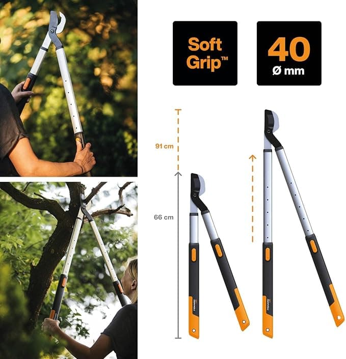 Troncarami Telescopico Smartfit L86 Manico Allungabile Cm.66,5/Cm.91,5 (112500) Fiskars in Troncarami BricoGo - Marano di Napoli, commercioVirtuoso.it