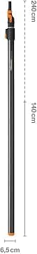 Asta Telescopica Alluminio Quikfit Allungabile Cm.140240 (136042), Gr.1000 Fiskars in Troncarami BricoGo - Marano di Napoli, commercioVirtuoso.it